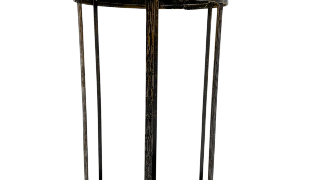 Vienna Secession Patinated Metal Umbrella Stand, 1900s